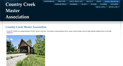 Desktop Screenshot of countrycreekmaster.com